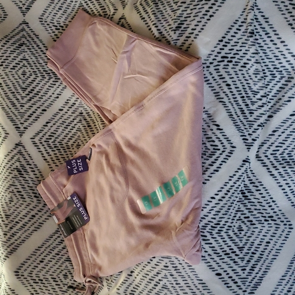 Eddie Bauer Pants - Eddie Bauer Pink Fleece Jogger Woman's Size 1X